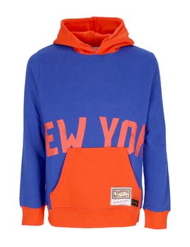 Felpa Cappuccio Uomo Nba Big Face Hoodie 5.0 Hardwood Classics Neykni Blue