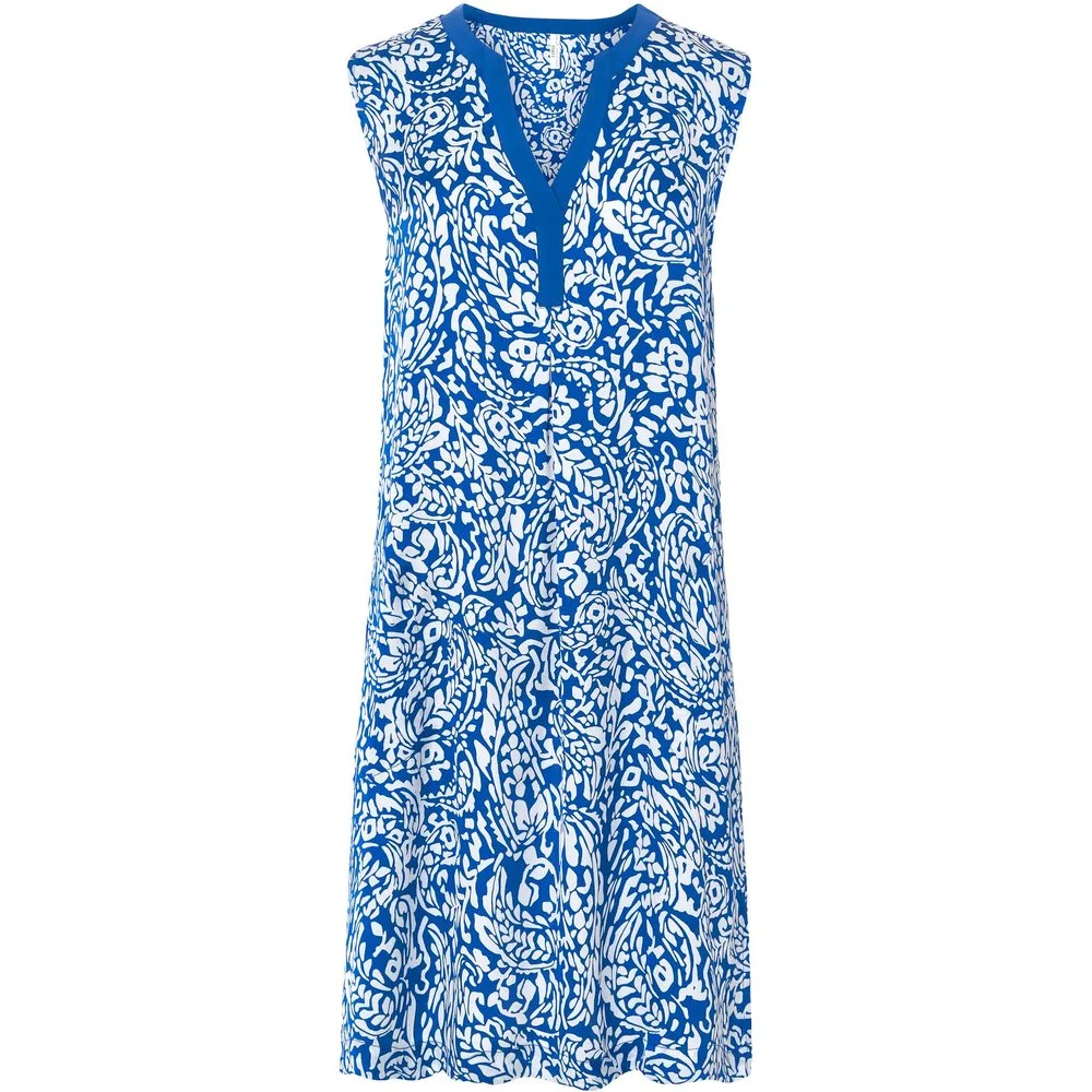 Vestido de playa corto sin mangas estampado - Lohe - FashionsVida