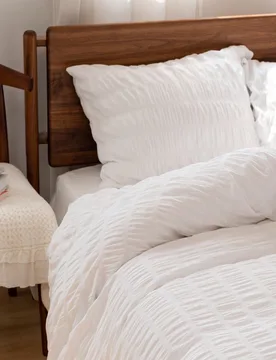 Juego de funda nórdica de 3 piezas con burbujas 3D de gasa (sin edredón), (1 funda nórdica y 2 fundas de almohada), juego de ropa de cama moderna d - Shein - FashionsVida