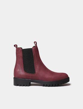 Botines de mujer en piel con elásticos laterales | CARLA-NL