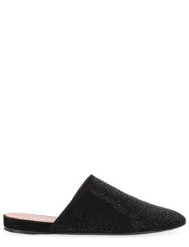 Rhinestone-embellished Mules