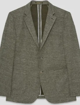 Caqueta de hombre confort punto algodón-lino - Roberto Verino - FashionsVida
