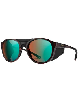 Lunettes de soleil photochromiques - Venture Matte Tortoise ChromaPop Glacier Photochromic Copper Opal Mirror - Marron - SMITH - FashionsVida