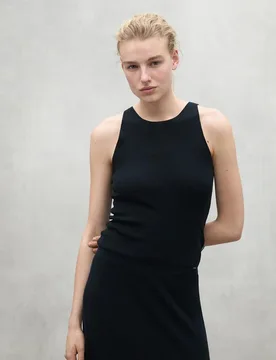 Jersey de mujer liso con cuello redondo - Ecoalf - FashionsVida