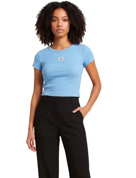 Damen T-Shirt Azurblau 509214