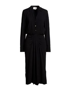 Vestido midi Mujer Negro 0,1,2 Mujer