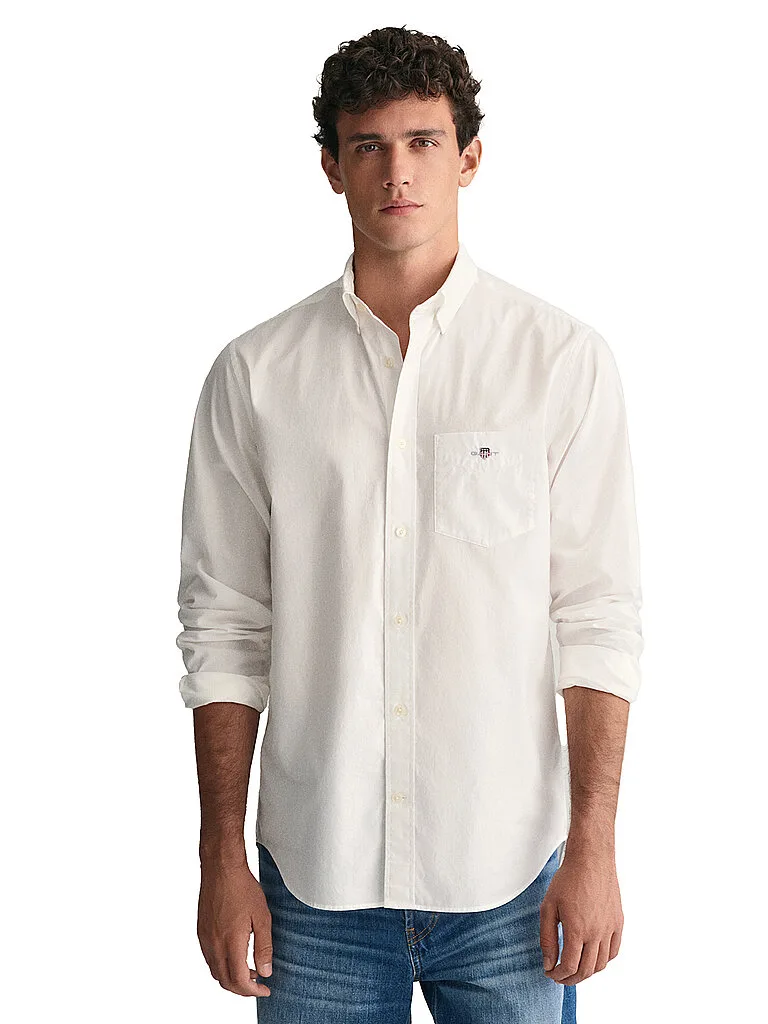 Camisa de corte regular blanco S - Gant - FashionsVida