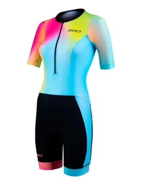 Activate+ Short Sleeve Trisuit Refurbished Neon / Black M Women - Zone3 - FashionsVida
