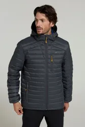 Henry Extreme Mens Down Padded Jacket - Grey - Grey - Size: L
