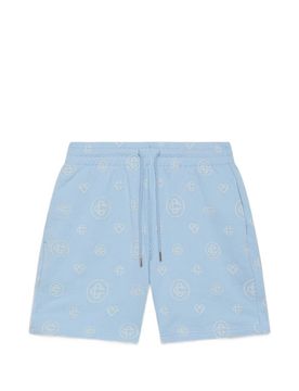 Applique Monogram Sweat Shorts