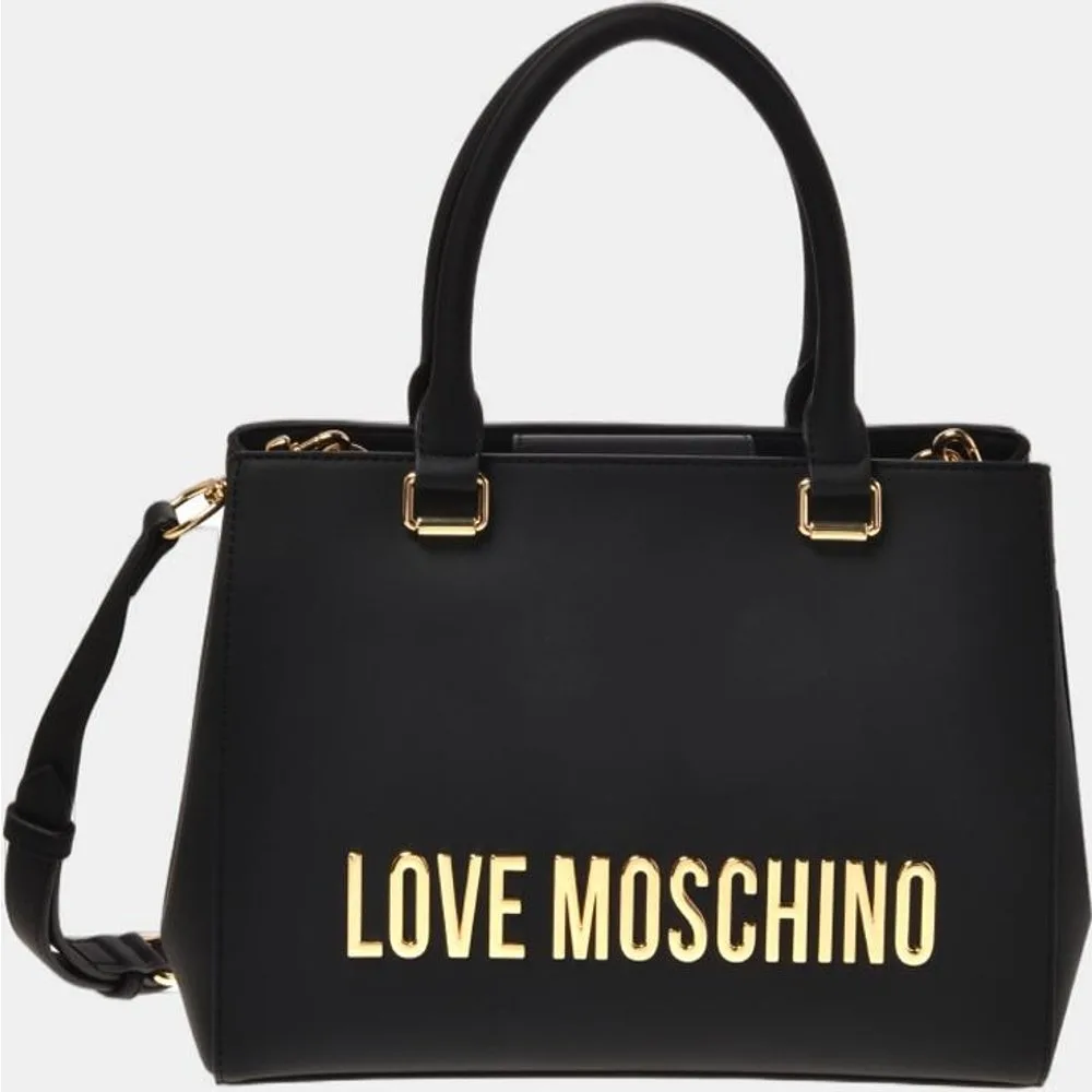 Bolso tipo maletín con asa para bandolera extraíble - Love Moschino - FashionsVida