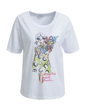 ROUNDNECK T-SHIRT W/ AW 1/4 SLEEVE female