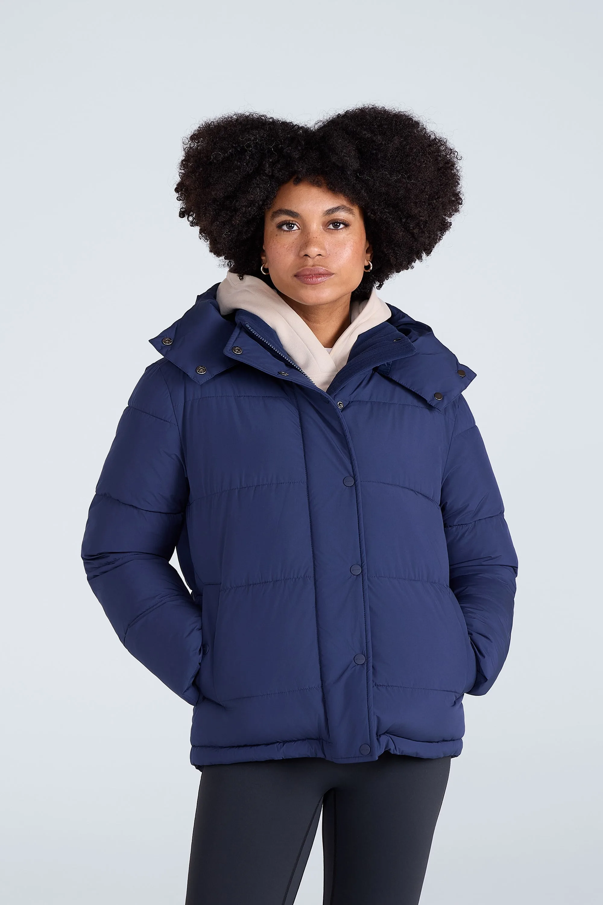 Maeve Womens Puffer Jacket - Navy - Navy - Size: 6 - Animal - FashionsVida