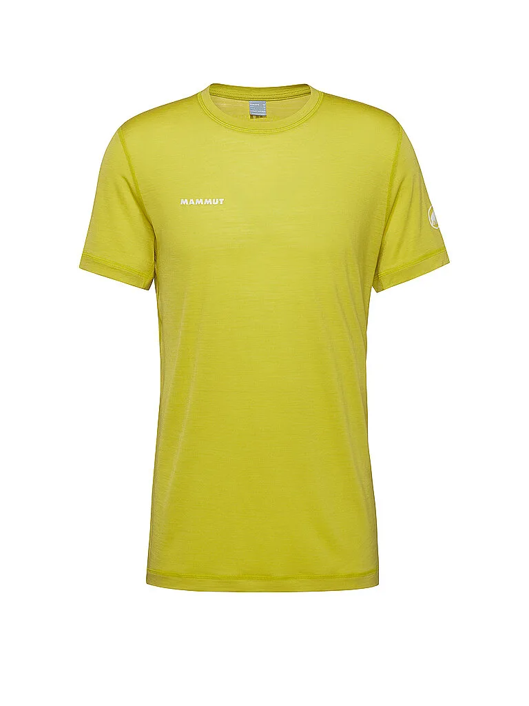 Camiseta funcional de hombre Tree Wool oro M - Mammut - FashionsVida