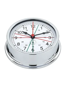Brass Pacific Series R120c-r Chromed Roman Numbers Clock Silver 120 mm unisex - Autonautic Instrumental - FashionsVida