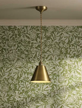 Wollaton Metal Pendant Light Antique Brass - Joules Home Lighting - FashionsVida
