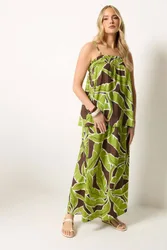Women's Tall Printed Skirt & Top Set Size: 24 - Multicolor - Size: 24