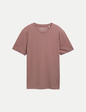 T-Shirt aus Piqué-Stoff Rosa L