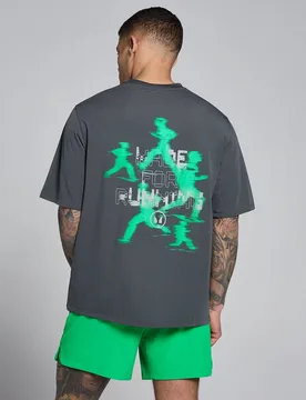 Camiseta Velocity con estampado de algodón modal para hombre de MP - oscuro/verde - XS - MyProtein - FashionsVida