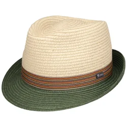 Jorland Straw Trilby Hat by - nature-green - Size: S (54-55 cm)