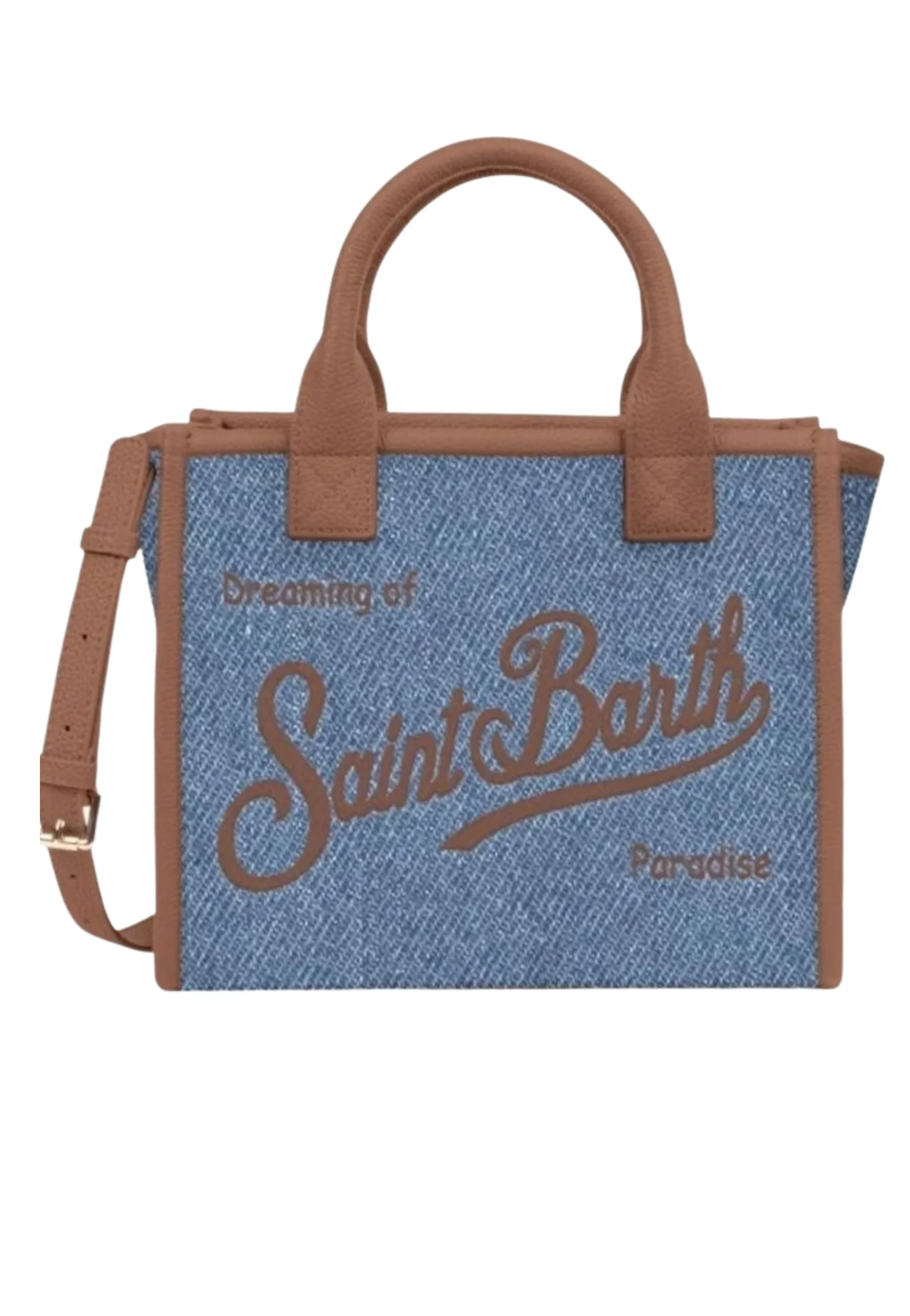VANITY MEDIA BORDATA Donna E LOGO MARRONE - SAINT BARTH - FashionsVida