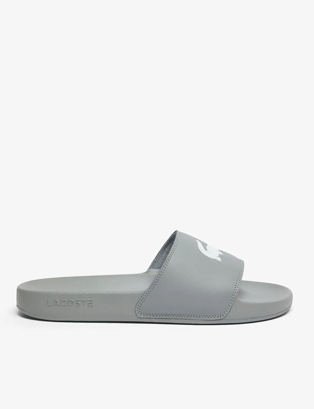 Lacoste Logo Sliders Grey Mix male - Lacoste - FashionsVida