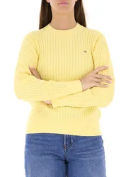 Maglione a trecce GIALLO M
