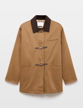 Parka corta ligera lisa de mujer - Couchel - FashionsVida
