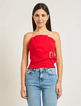 RELISH Top Rosso - Relish - FashionsVida