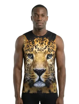 Maglietta Senza Maniche Singlet Leopard S - OTSO - FashionsVida