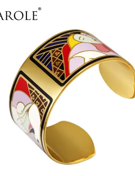VAROLE Fashion Enamel Opening Bracelets&Bangles for Women Colorful Bracelet Cuff Love Pulseiras Feminina Gifts Pulsera - Aliexpress - FashionsVida