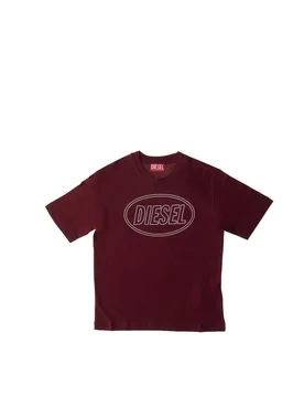 T-shirt girocollo JUNIOR BOY BORDEAUX 8Y - Diesel - FashionsVida