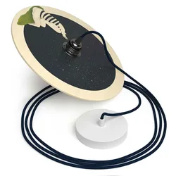 Cables Suspension Luminaire Ufo Chiara Fucà Brown / Black One Size