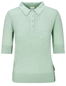 XL Linen Polo Shirt knitted female