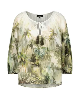 Blusenshirt olive 42 damen - monari - FashionsVida