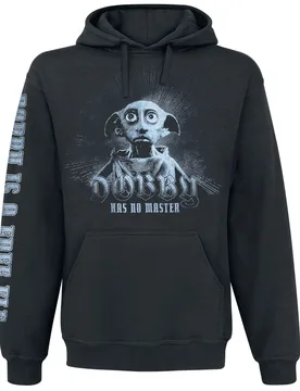 Kapuzenpullover - Dobby Has No Master - S bis M - für Männer - Größe M - schwarz - EMP exklusives Merchandise! - Männer - male - Harry Potter - FashionsVida