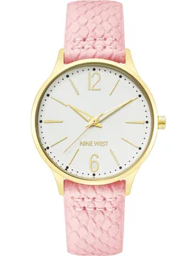 Women's NW-2560SVPK 38mm Quartz Watch in Pink - Pink - Size: One Size - Nine west - FashionsVida