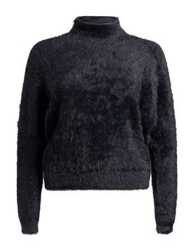 Rollkragenpullover Damen Schwarz XS Damen