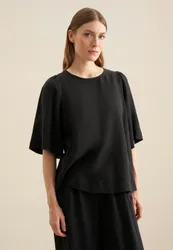 Shirtbluse Uni Schwarz 34