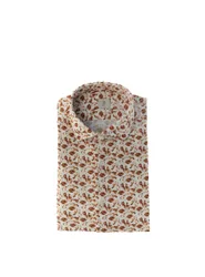 Camicia tessuto stretch MARRONE XXL