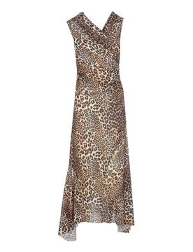 Vestito leopardo a maglie marl