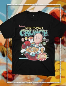 ONE PUNCH CEREAL unisex Anime cotton shirt outdoor recreation tee - Aliexpress - FashionsVida