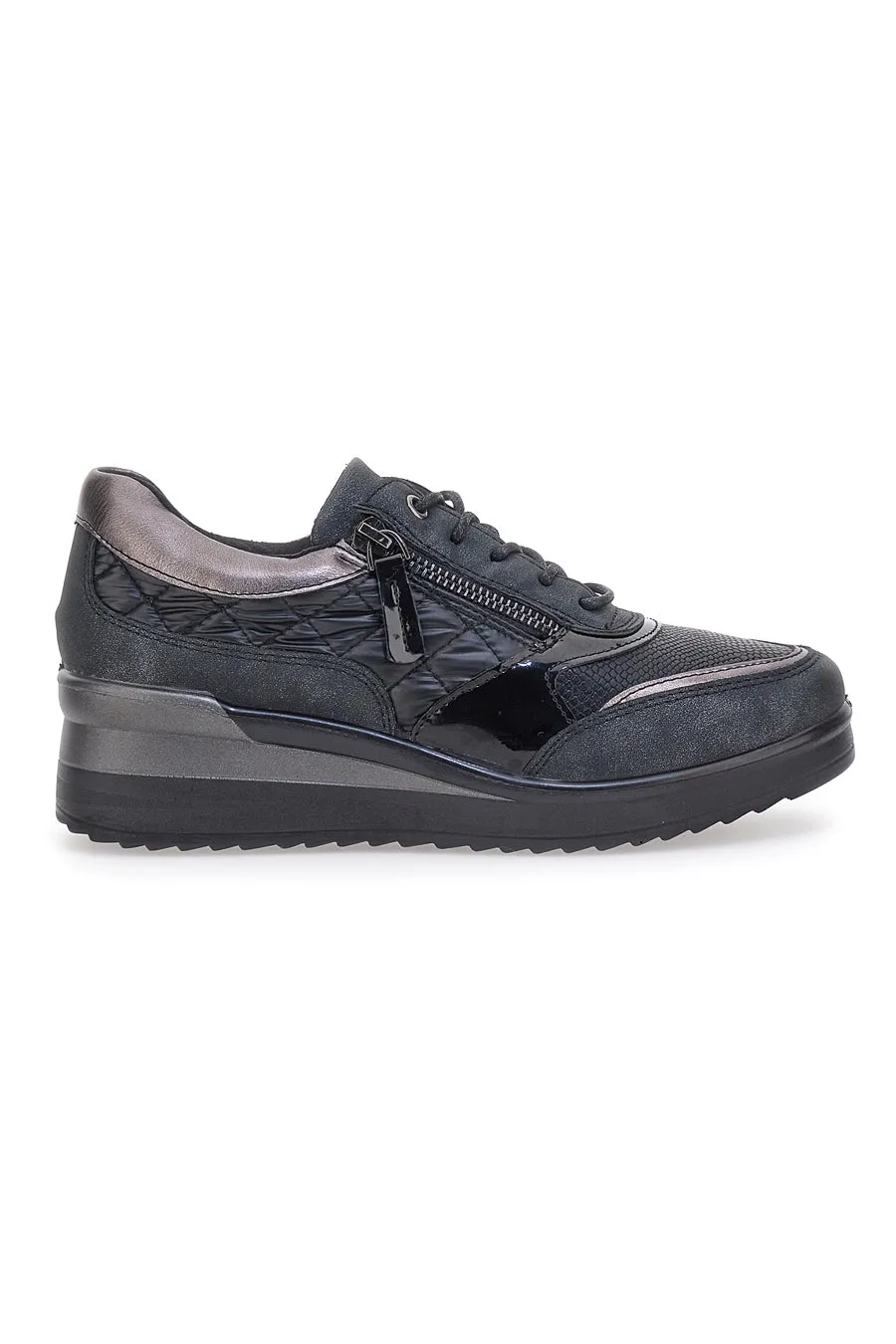 Stringate nere con platform 724072 40 - MIO TEMPO - FashionsVida