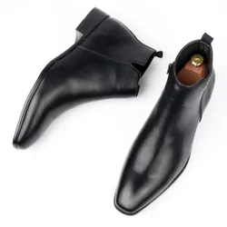Botas Chelsea casuales para hombre, combinables con chaqueta