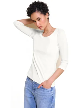 Basic Shirt Pania Weiß 40 - Street One - FashionsVida
