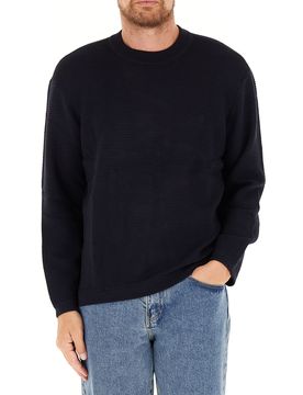 Maglione a costine BLU NOTTE M