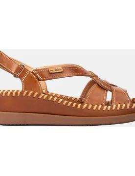 Sandalias cuña de mujer en piel - Pikolinos - FashionsVida