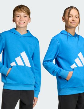 Felpa con cappuccio Essentials Junior 11-12A Ray Blue / White