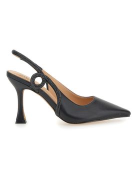 Décolleté Slingback Nerecon Punta Sfilata e Cinturino con Strass 8820H118 39
