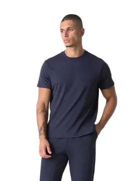 T-shirt à Manches Courtes Jersey Blue Navy S